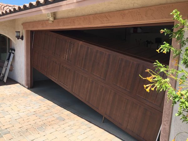 Off-track garage door repair in Scottsdale by Nate's Garage Doors